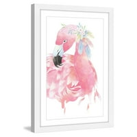 Marmont Hill ružičasti flamingo Diane Alcala, uokvirena slika, ispis