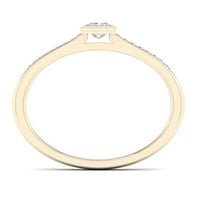 Imperial 1 4CT TDW Princess Diamond 10K žuto zlato klasični zaručnički prsten