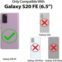 Galaxy S Fe futrola, eksplozija otporna na eksploziju s tekućim silikonskim gel guma mekana mikrovlakana tkanina
