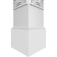 Ekena Millwork 8 W 8'H Obrtsman klasični kvadrat koji nije kočnik Art Deco Fretwork Kolumna W Mission Capital