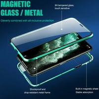Magnetski iPhone XR futrola dvostrana kaljenog staklenog zaslona Zaštita od udara i zaštite od ogrebotina