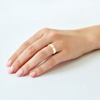 Vjenčani prsten za udobnost od 10k žutog zlata za uspomenu