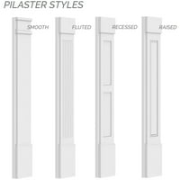 4 W 90 H 2 P Flat Panel PVC PVC W Dekorativni kapital i baza