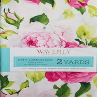 Waverly inspiracije pamuk 45 Yards Pretcut Veliki cvjetni ružičasti tkanina za šivanje i zanatstvo, svaka