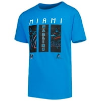Majica logotipa za mlade Blue Miami Marlins