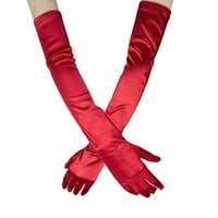Rukavice rukavice za odrasle žene rukavice za igranje, duge večernje rukavice za vjenčanicu, zelene + Jedna veličina