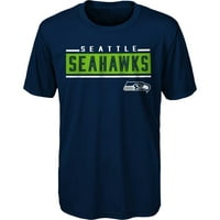 Mornarička majica za mlade Seattle Seahoks s pojačanim uzorkom