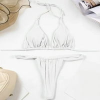 Bikini donji dio donjeg rublja, Ženski čipkasti Jednobojni kupaći kostim, Push-Up Set, tankini set