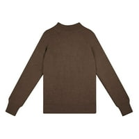 Džemperi za žene, ženski džemper s dugim rukavima s patentnim zatvaračem, prugasti blok u boji, ovratnik s reverom,