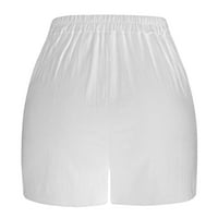 Pamučni struk Ženske elastične ljetne ženske casual kratke hlače kratke hlače i ženske kratke hlače visokog uskog