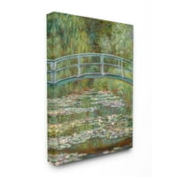 Stupell industries most preko Monet ljiljana klasično Slikarstvo platno zidna umjetnost Claudea Moneta, 3648