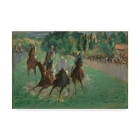 Zaštitni znak likovna umjetnost 'na utrkama' platno umjetnost Edouarda Manet