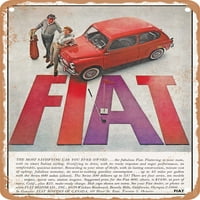 Metalni znak-Aubert, najugodniji automobil koji ste ikada posjedovali, vintage reklama-Vintage zahrđali izgled