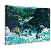 Ispis slike Marmont Hill Proljetni losos na omotanom platnu