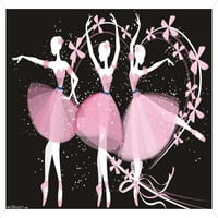 Plakat na zidu s plesnim balerinama, 14.725 22.375