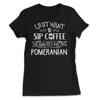 Smiješna pomeranska košulja i kava-Pijuckajte i glatko
